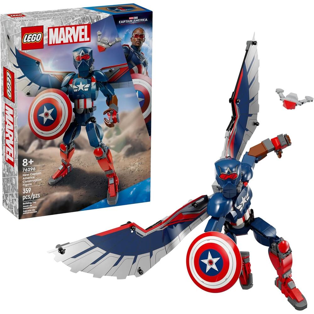 LEGO Marvel New Captain America Construction Figure - Buildable